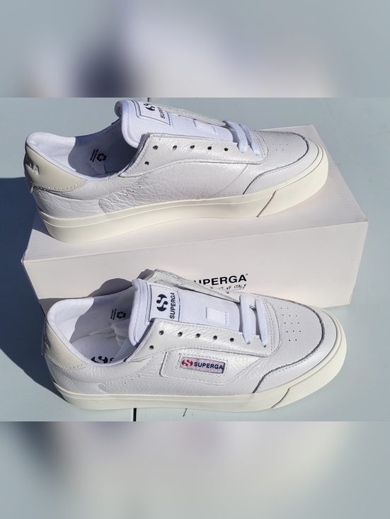 Superga Other - Superga White Leather Low-Top Sneakers